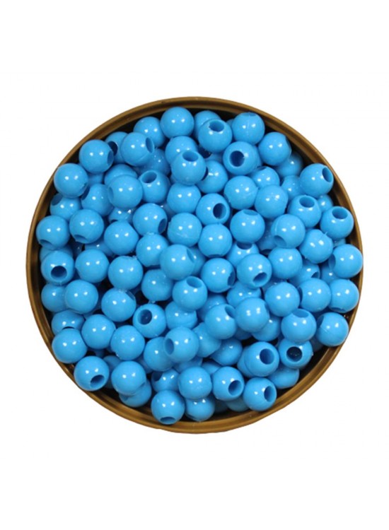 Plastik Boncuk 10Mm 500Gr Mavi B3990