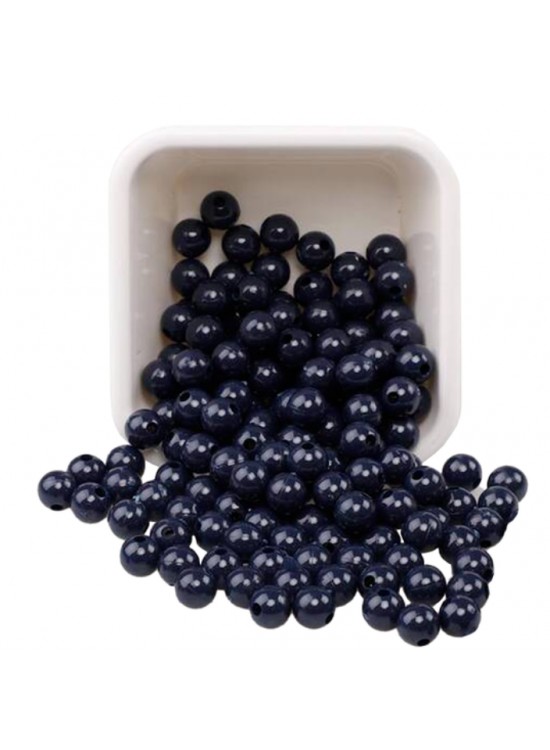 Plastik Boncuk 10Mm 500Gr Siyah B3991