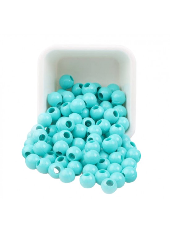 Plastik Boncuk 10Mm 500Gr Turkuaz B3981