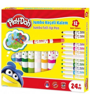 Play-Doh Keçeli Kalem Jumbo 6 MM 12 Li PLAY-KE020