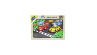 Play Wood Ahşap Eğitici Puzzle Araba Yarışı ONY-93/94/95/