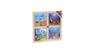Play Wood Ahşap Eğitici Puzzle Gezegen/Denizaltı/Spor/Hav
