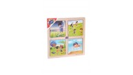 Play Wood Ahşap Eğitici Puzzle Gezegen/Denizaltı/Spor/Hav