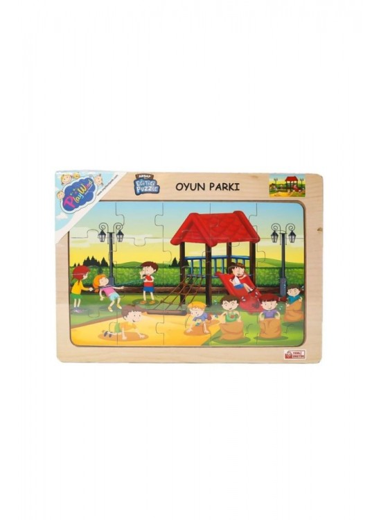 Play Wood Ahşap Eğitici Puzzle Oyun Parkı ONY-175