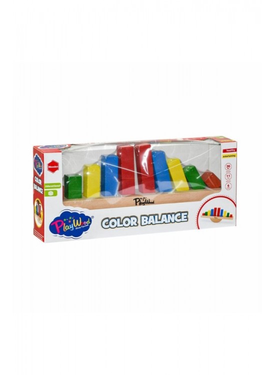 Play Wood Ahşap Renkli Balans Oyunu Ony-387
