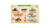 Play Wood Ahşap Tutmalı Deniz ve Hava Taşıtları ONY-325/6