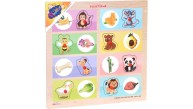 Play Wood Ahşap Tutmalı Eşleştirme Hayvan Yer ONY-360/361