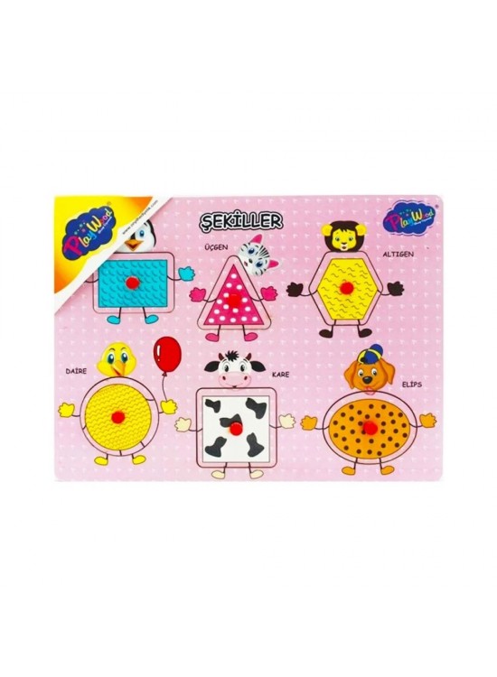 Play Wood Ahşap Tutmalı Geometrik Şekiller ONY-202/203
