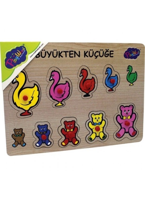 Playwood Ahşap Tutmalı Büyükten Küçüğe Ony-131/132