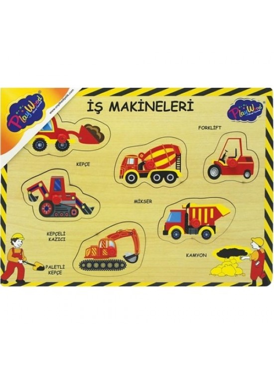 Playwood Ahşap Tutmalı İş Makinaları Ony-194/195