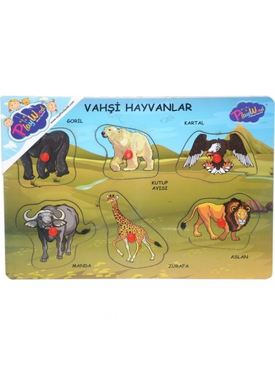 Playwood Ahşap Tutmalı Vahşi Hayvanlar ONY-328/329