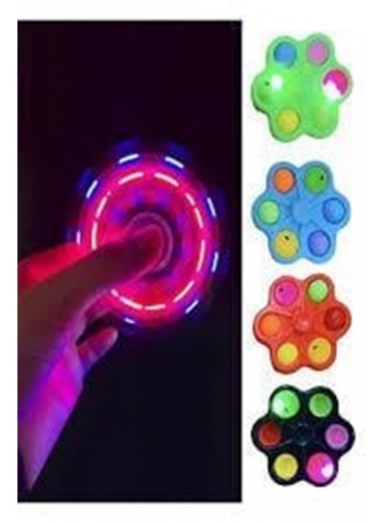 Pop İt Altılı Stres Çarkı Işıklı
