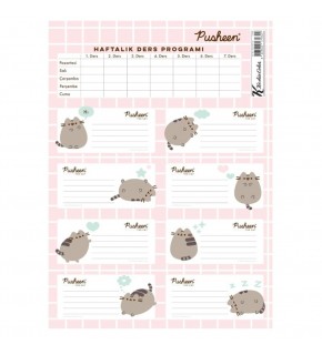Pusheen Ders Programlı Etiket 3 Lü 220130-10
