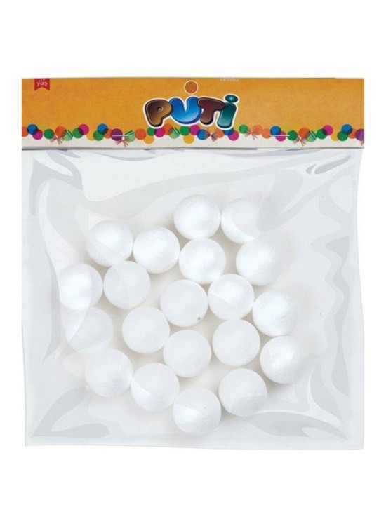 Puti Köpük Top 3 Cm 20 Li 4766