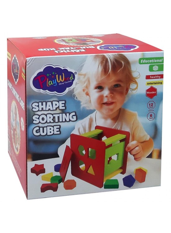 Play Wood Kutuda Ahşap Eğitici Bul Tak Küp ONY-411
