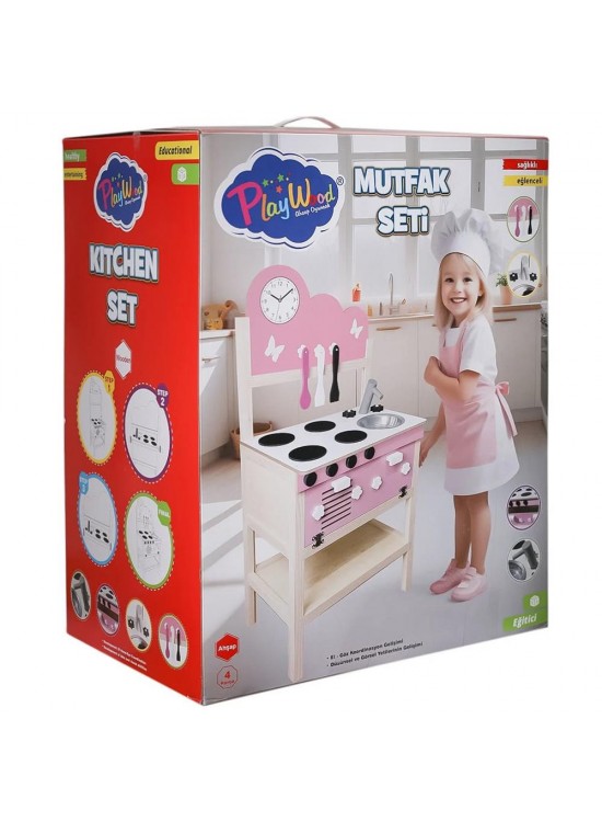 Pw Kutuda Ahşap Mutfak Seti ONY-408