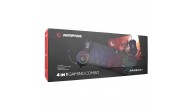 Rampage KM-404 ARGENTI Rainbow Aydınlatmalı USB Gaming Combo Q Klavye + Kulaklık + Mouse + Mousepad