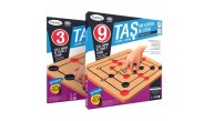 Redka 9 Taş / 3 Taş Akıl, Zeka ve Strateji Oyunu, Kutu Oyunu