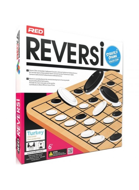 Redka Ahşap Reversi 5128 Akıl, Zeka ve Strateji Oyunu, Kutu Oyunu