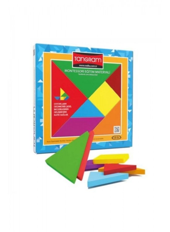 Redka Renkli Tangram 7 Li Kare Rd5144 Akıl, Zeka ve Strateji Oyunu, Kutu Oyunu