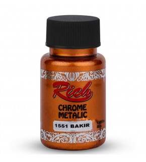 Rich Akrilik Boya Chrome Metalik 50 CC Bakır 1551