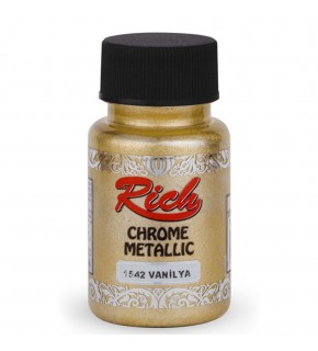 Rich Akrilik Boya Chrome Metalik 50 CC Vanilya 1542