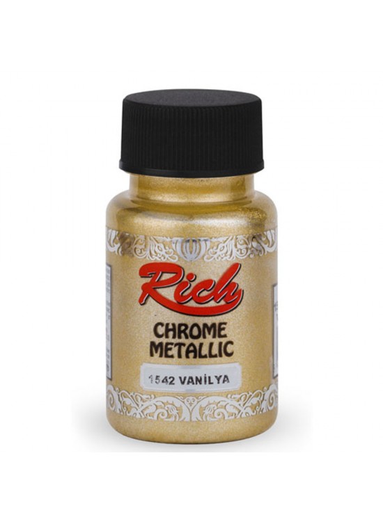 Rich Akrilik Boya Chrome Metalik 50 CC Vanilya 1542