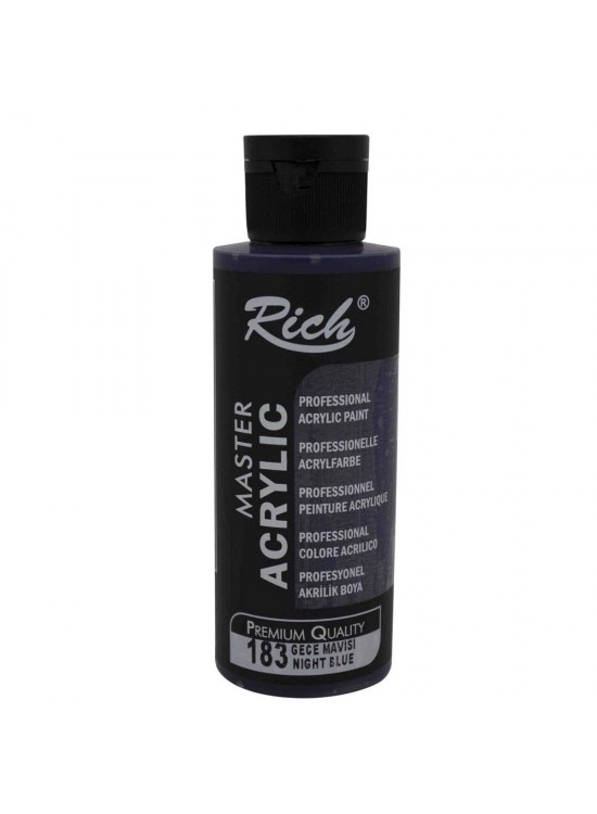 Rich Akrilik Boya Master 120 CC Gece Mavisi 120-183