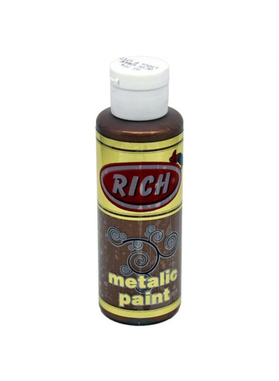 Rich Akrilik Boya Metalik 120 CC Açık Kahve 0774
