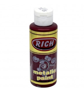 Rich Akrilik Boya Metalik 120 CC Antik Bordo 0872