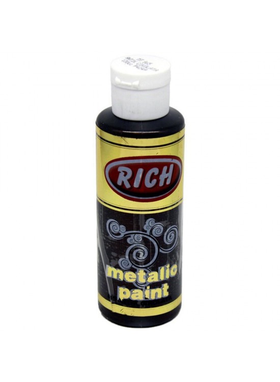 Rich Akrilik Boya Metalik 120 CC Antik Çikolata 0865