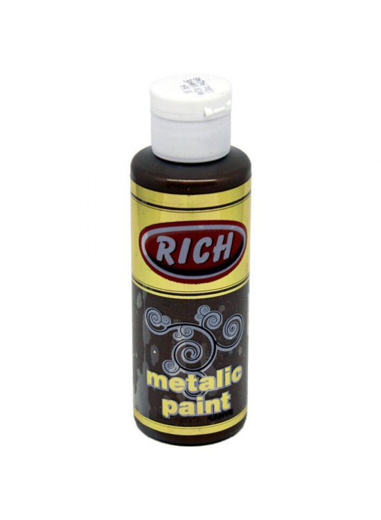 Rich Akrilik Boya Metalik 120 CC Antik Kahve 0864