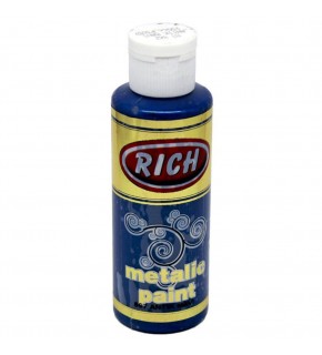 Rich Akrilik Boya Metalik 120 CC Antik Mavi 0867