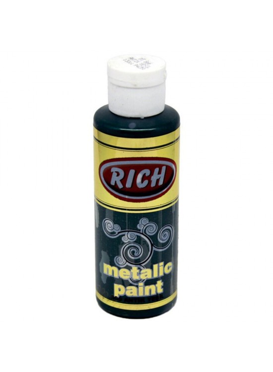 Rich Akrilik Boya Metalik 120 CC Antik Yeşil 0866