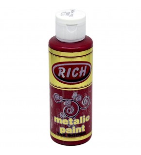 Rich Akrilik Boya Metalik 120 CC Bordo 0762
