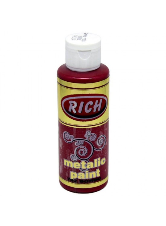 Rich Akrilik Boya Metalik 120 CC Bordo 0762