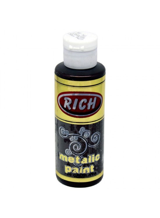 Rich Akrilik Boya Metalik 120 CC Çikolata 0760