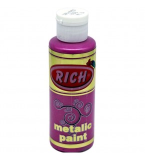 Rich Akrilik Boya Metalik 120 CC Fuşya 0744