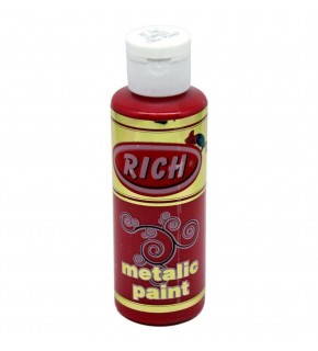 Rich Akrilik Boya Metalik 120 CC Kırmızı 0746