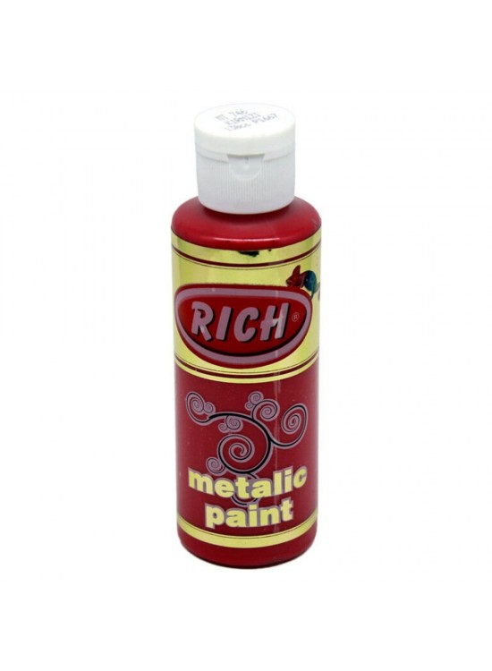 Rich Akrilik Boya Metalik 120 CC Kırmızı 0746