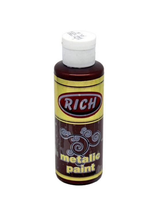 Rich Akrilik Boya Metalik 120 CC Kızıl Kahve 0765