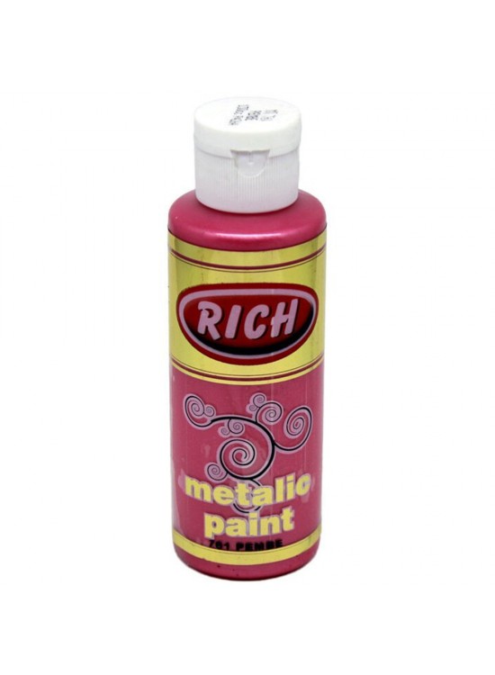 Rich Akrilik Boya Metalik 120 CC Pembe 0761
