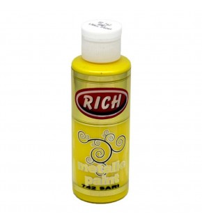 Rich Akrilik Boya Metalik 120 CC Sarı 0742