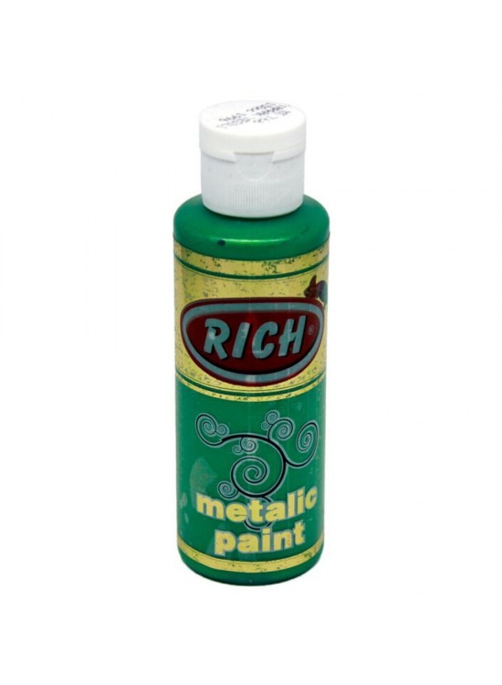 Rich Akrilik Boya Metalik 120 CC Yaprak Yeşili 0766