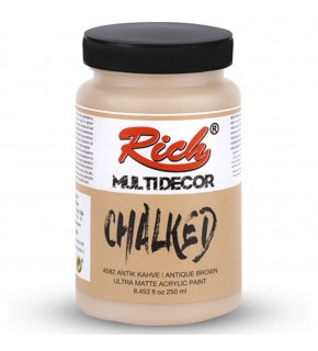 Rich Akrilik Boya Multi Decor Chalked 250 CC Antik Kahve 4582