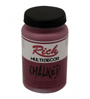 Rich Akrilik Boya Multi Decor Chalked 250 CC Bordo 4532