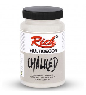 Rich Akrilik Boya Multi Decor Chalked 250 CC Granit 4600