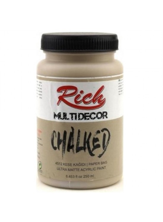 Rich Akrilik Boya Multi Decor Chalked 250 CC Kese Kağıdı 4512