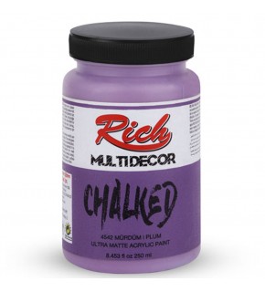 Rich Akrilik Boya Multi Decor Chalked 250 CC Mürdüm 4542