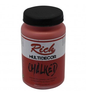 Rich Akrilik Boya Multi Decor Chalked 250 CC Retro Kırmızı 4528